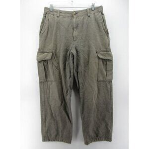 JL Powell Pants 36X32 Cargo Herringbone Sporting Flannel Lined Outdoor